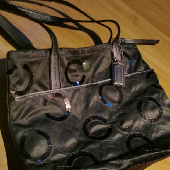 Amazing sequined Coach purse - Picture 1 of 5